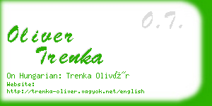 oliver trenka business card